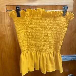 Yellow tube top